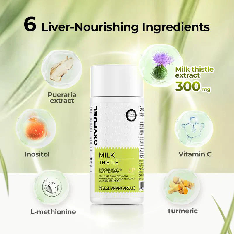 OXYFUEL Milk Thistle Liver Detox & Colon Cleanse