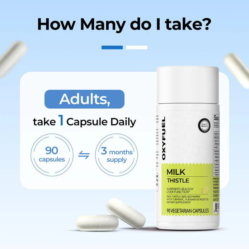 OXYFUEL Milk Thistle Liver Detox & Colon Cleanse