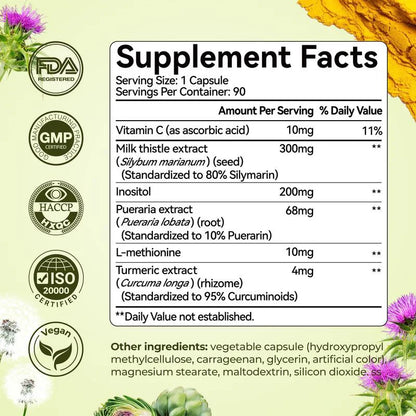 OXYFUEL Milk Thistle Liver Detox & Colon Cleanse