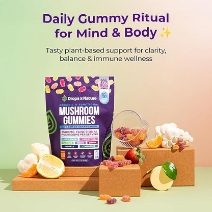 Wellafor™ Mushroom Ashwagandha Gummies