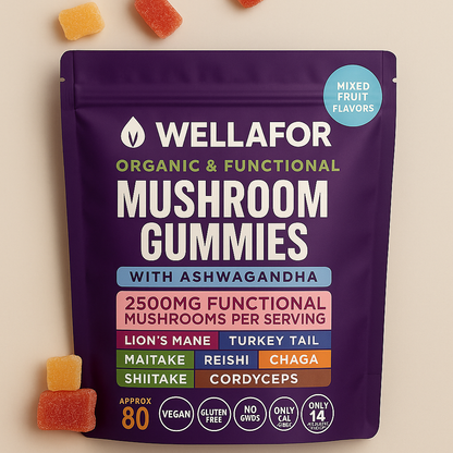 Wellafor™ Mushroom Ashwagandha Gummies